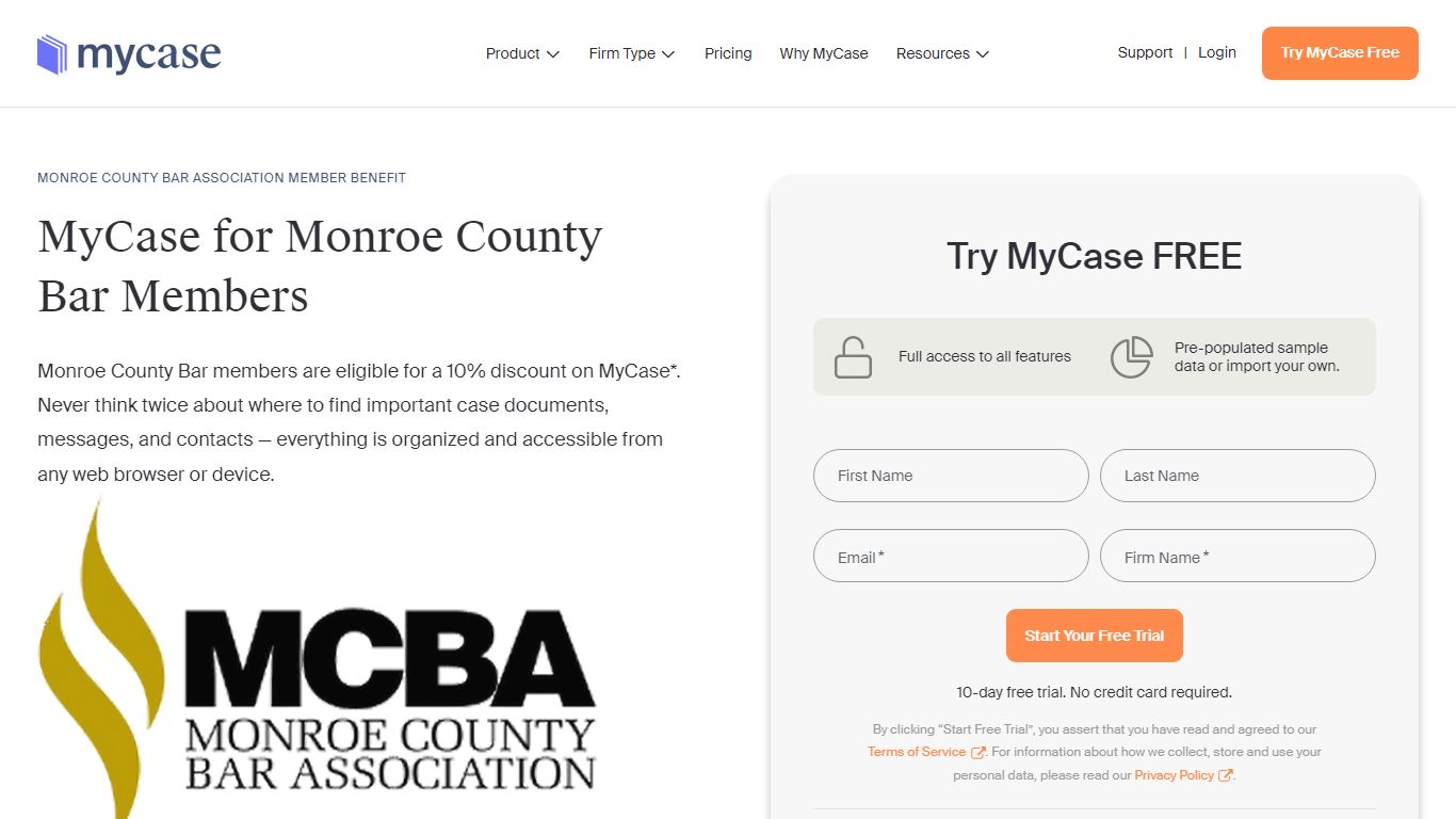 Monroe County Bar Association - MyCase